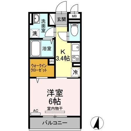 KS・D-room春日（D)の物件間取画像